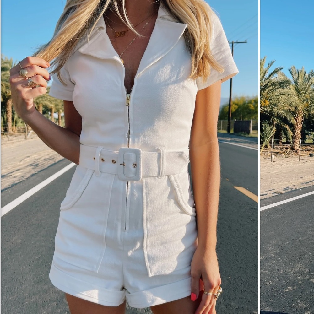 Show Me Your Mumu Outlaw Romper white